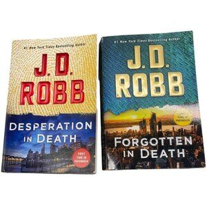 lot of 2 J.D Robb paperback books 2022-2021 English New York bestseller READ